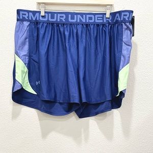 NWT! UNDER ARMOUR Dark Purple Loose Fit Athletic Shorts!